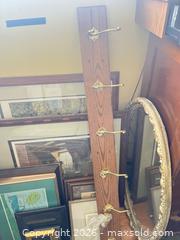 MaxSold Auction: Assorted Framed Prints, Large Gilt Mirror & Wooden Wall Rack with Hooks - Toronto (Ontario, Canada) SELLER MANAGED Estate Sale Online Auction - Houston Crescent