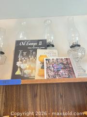 MaxSold Auction: Lot of 7-9 Vintage Glass Oil/Kerosene Lamps with Chimneys - Toronto (Ontario, Canada) SELLER MANAGED Estate Sale Online Auction - Houston Crescent
