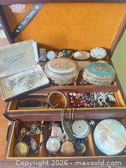 MaxSold Auction: Vintage Mixed Jewelry Lot with Watches, Brooches & Trinket Boxes - Toronto (Ontario, Canada) SELLER MANAGED Estate Sale Online Auction - Houston Crescent