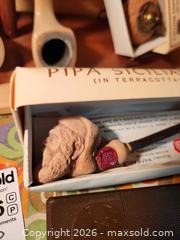MaxSold Auction: Mixed Meerschaum & Briar Pipes with Stands, Tins, Assorted Brands - Toronto (Ontario, Canada) PARTNER MANAGED Estate Sale Online Auction - Coxwell Avenue