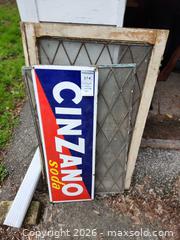 MaxSold Auction: Vintage Cinzano Metal Sign & Two Leaded Diamond Pane Windows - Toronto (Ontario, Canada) PARTNER MANAGED Estate Sale Online Auction - Coxwell Avenue