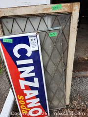 MaxSold Auction: Vintage Cinzano Metal Sign & Two Leaded Diamond Pane Windows - Toronto (Ontario, Canada) PARTNER MANAGED Estate Sale Online Auction - Coxwell Avenue