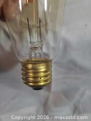MaxSold Auction: 12 Vintage Edison ST64 Amber 60W Bulbs, E26 Base - Brantford (Ontario, Canada) SELLER MANAGED Downsizing Online Auction - Kitchener Avenue