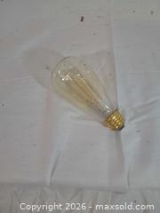 MaxSold Auction: 16 Edison ST64 Vintage Teardrop 60W 120V E26 Amber Bulbs - Brantford (Ontario, Canada) SELLER MANAGED Downsizing Online Auction - Kitchener Avenue