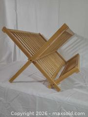 MaxSold Auction: Bamboo Two-Tier Foldable Dish Drying Rack 18 x 15 in - Brantford (Ontario, Canada) SELLER MANAGED Downsizing Online Auction - Kitchener Avenue