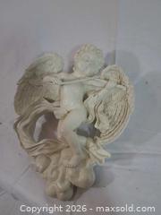 MaxSold Auction: Ivory Resin Angel/Cherub Wall-Hanging Sculpture, 11 in - Brantford (Ontario, Canada) SELLER MANAGED Downsizing Online Auction - Kitchener Avenue
