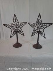 MaxSold Auction: Pair of Steel Tea Light Candle Holders, Rustic Farmhouse - Brantford (Ontario, Canada) SELLER MANAGED Downsizing Online Auction - Kitchener Avenue
