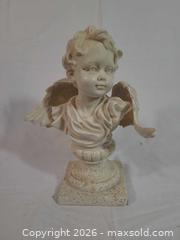 MaxSold Auction: Resin Angel/Cherub Bust, 9 Inches - Brantford (Ontario, Canada) SELLER MANAGED Downsizing Online Auction - Kitchener Avenue
