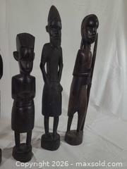 MaxSold Auction: Set of 5 Traditional African Ebony Wooden Figurines - Brantford (Ontario, Canada) SELLER MANAGED Downsizing Online Auction - Kitchener Avenue
