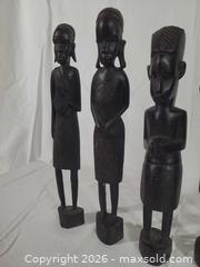 MaxSold Auction: Set of 5 Traditional African Ebony Wooden Figurines - Brantford (Ontario, Canada) SELLER MANAGED Downsizing Online Auction - Kitchener Avenue