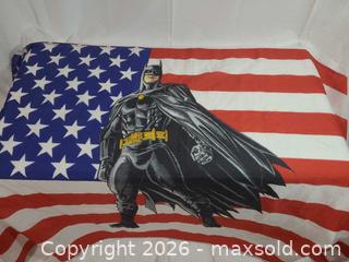 MaxSold Auction: US Stars & Stripes & Batman Patriotic Flag, 3 x 5 ft - Brantford (Ontario, Canada) SELLER MANAGED Downsizing Online Auction - Kitchener Avenue