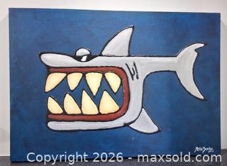 MaxSold Auction:  Luis Della (Portugal) Enamel on Canvas - Mississauga (Ontario, Canada) SELLER MANAGED Reseller Online Auction - Alpha Mills Road