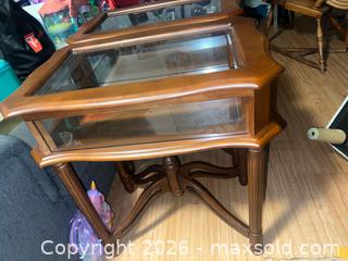 MaxSold Auction: 2 Curio Tables  - Orillia (Ontario, Canada) SELLER MANAGED Downsizing Online Auction - Forest Avenue South