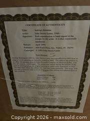 MaxSold Auction: Print by John Seerey-Lester “seeking attention” - Orillia (Ontario, Canada) SELLER MANAGED Downsizing Online Auction - Forest Avenue South