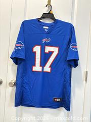 MaxSold Auction: Buffalo Bills #17 Allen Royal Blue Replica Jersey Large - Spencerport (New York, USA) SELLER MANAGED Downsizing Online Auction -  West Avenue