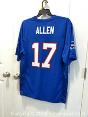 MaxSold Auction: Buffalo Bills #17 Allen Royal Blue Replica Jersey Large - Spencerport (New York, USA) SELLER MANAGED Downsizing Online Auction -  West Avenue