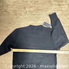 MaxSold Auction: Designer Black and White Logo Crewneck Sweater, Size L - Spencerport (New York, USA) SELLER MANAGED Downsizing Online Auction -  West Avenue