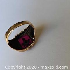 MaxSold Auction: 10K Gold Masonic Ring - Russell (Ontario, Canada) SELLER MANAGED Downsizing Online Auction - George Street
