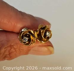 MaxSold Auction: Birks 14K Gold and Diamond Earrings - Russell (Ontario, Canada) SELLER MANAGED Downsizing Online Auction - George Street