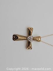 MaxSold Auction: Gold Cross Necklace - Russell (Ontario, Canada) SELLER MANAGED Downsizing Online Auction - George Street