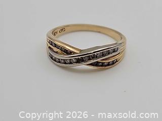 MaxSold Auction: Gold Ring Channel Set with Diamonds - Russell (Ontario, Canada) SELLER MANAGED Downsizing Online Auction - George Street