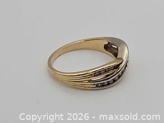 MaxSold Auction: Gold Ring Channel Set with Diamonds - Russell (Ontario, Canada) SELLER MANAGED Downsizing Online Auction - George Street