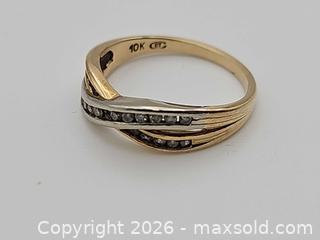 MaxSold Auction: Gold Ring Channel Set with Diamonds - Russell (Ontario, Canada) SELLER MANAGED Downsizing Online Auction - George Street