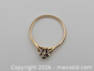 MaxSold Auction: Gold Ring with Diamonds and Green Stone - Russell (Ontario, Canada) SELLER MANAGED Downsizing Online Auction - George Street