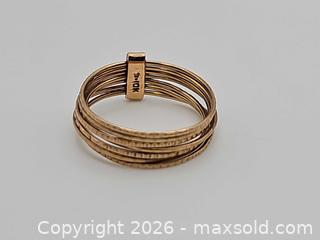 MaxSold Auction: Gold Stacked Ring - Russell (Ontario, Canada) SELLER MANAGED Downsizing Online Auction - George Street