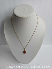 MaxSold Auction: Gold Teardrop Pendant Necklace - Russell (Ontario, Canada) SELLER MANAGED Downsizing Online Auction - George Street