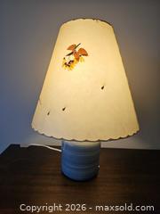 MaxSold Auction: Studio Pottery Lamp with Custom Shade - Russell (Ontario, Canada) SELLER MANAGED Downsizing Online Auction - George Street