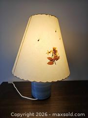 MaxSold Auction: Studio Pottery Lamp with Custom Shade - Russell (Ontario, Canada) SELLER MANAGED Downsizing Online Auction - George Street