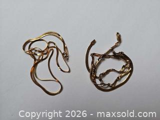 MaxSold Auction: Two Gold Chains - Russell (Ontario, Canada) SELLER MANAGED Downsizing Online Auction - George Street