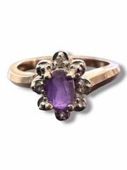 MaxSold Auction: 10k Gold Amethyst and Diamond Ring Size 4.25 - Esquimalt (British Columbia, Canada) PARTNER MANAGED Reseller Online Auction - Lampson Street