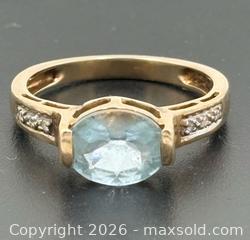 MaxSold Auction: 10K Gold Topaz and Diamond Ring Size 7 - Esquimalt (British Columbia, Canada) PARTNER MANAGED Reseller Online Auction - Lampson Street