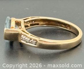 MaxSold Auction: 10K Gold Topaz and Diamond Ring Size 7 - Esquimalt (British Columbia, Canada) PARTNER MANAGED Reseller Online Auction - Lampson Street