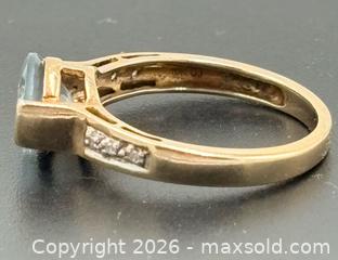 MaxSold Auction: 10K Gold Topaz and Diamond Ring Size 7 - Esquimalt (British Columbia, Canada) PARTNER MANAGED Reseller Online Auction - Lampson Street