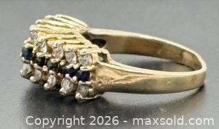 MaxSold Auction: 14K Gold Diamond & Sapphires Ring Size 5 - Esquimalt (British Columbia, Canada) PARTNER MANAGED Reseller Online Auction - Lampson Street