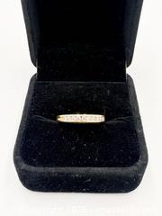 MaxSold Auction: 14k Yellow Gold LibCo Ring 12 x 0.05 Diamonds Size 7 - Esquimalt (British Columbia, Canada) PARTNER MANAGED Reseller Online Auction - Lampson Street