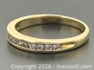 MaxSold Auction: 14k Yellow Gold LibCo Ring 12 x 0.05 Diamonds Size 7 - Esquimalt (British Columbia, Canada) PARTNER MANAGED Reseller Online Auction - Lampson Street