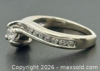 MaxSold Auction: 14kt White Gold Brilliant Cut Diamond Ring Size 5 - Esquimalt (British Columbia, Canada) PARTNER MANAGED Reseller Online Auction - Lampson Street