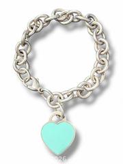 MaxSold Auction: Sterling Silver Tiffany & Co. Enamel Heart Bracelet - Esquimalt (British Columbia, Canada) PARTNER MANAGED Reseller Online Auction - Lampson Street