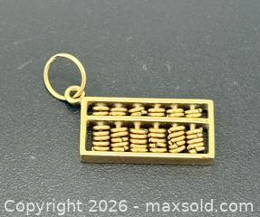 MaxSold Auction: Vintage 14k Gold Articulating Abacus Charm - Esquimalt (British Columbia, Canada) PARTNER MANAGED Reseller Online Auction - Lampson Street