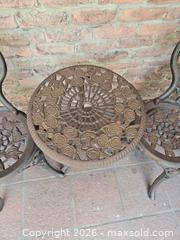 MaxSold Auction: 3-Piece Outdoor Victorian-style Bistro Set - Oakville (Ontario, Canada) PARTNER MANAGED Estate Sale Online Auction - Caulder Drive