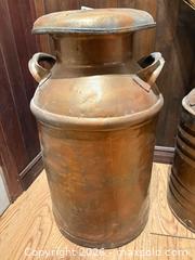MaxSold Auction: Antique Copper Milk Churns - Oakville (Ontario, Canada) PARTNER MANAGED Estate Sale Online Auction - Caulder Drive