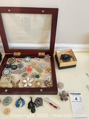 MaxSold Auction: Costume Jewelry: Brooches & Pins With Display Case - Oakville (Ontario, Canada) PARTNER MANAGED Estate Sale Online Auction - Caulder Drive