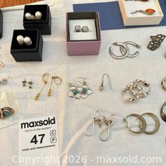 MaxSold Auction: Earrings & Other Jewelry - Oakville (Ontario, Canada) PARTNER MANAGED Estate Sale Online Auction - Caulder Drive