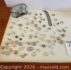 MaxSold Auction: Earrings, Rings, Trinket Box & Other Jewelry - Oakville (Ontario, Canada) PARTNER MANAGED Estate Sale Online Auction - Caulder Drive