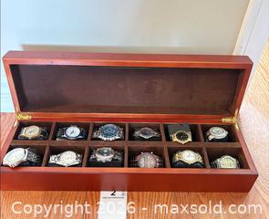 MaxSold Auction: Men's Wristw Watches & Wooden Watch Storage Case - Oakville (Ontario, Canada) PARTNER MANAGED Estate Sale Online Auction - Caulder Drive