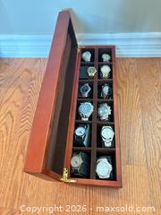 MaxSold Auction: Men's Wristw Watches & Wooden Watch Storage Case - Oakville (Ontario, Canada) PARTNER MANAGED Estate Sale Online Auction - Caulder Drive